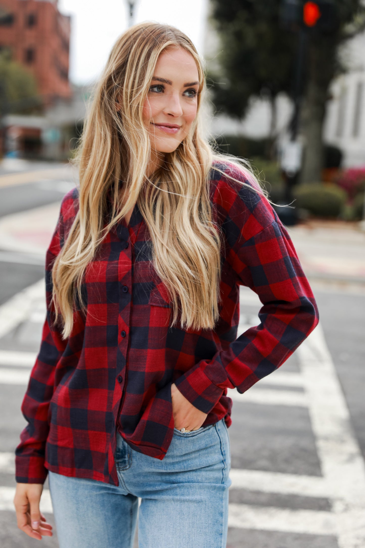 red Plaid Flannel